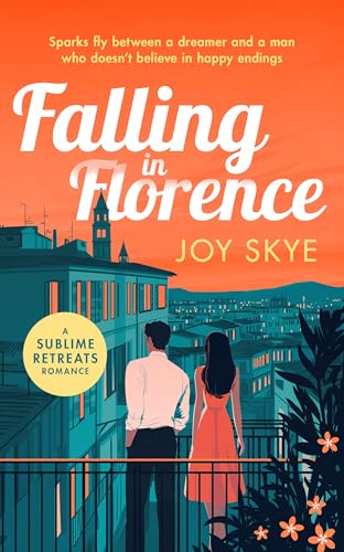 Book cover: couple overlooking Florence cityscape, title "Falling in Florence".