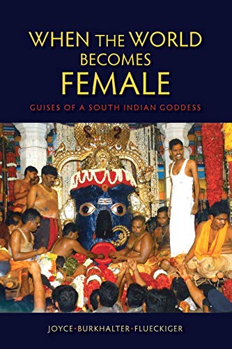Book cover depicting a South Indian temple scene with devotees and a goddess image.