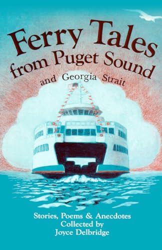 Book cover depicting a white and blue ferry on blue water.