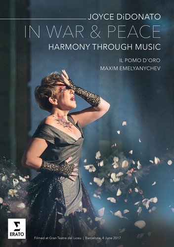DVD cover featuring Joyce DiDonato in a green dress, surrounded by falling flower petals.