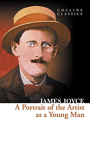 Book cover featuring a portrait of James Joyce wearing a hat and glasses.