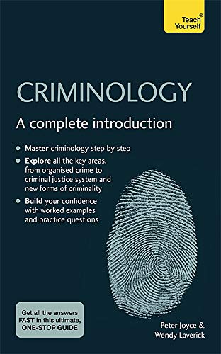 Book cover: "Criminology: A complete introduction" with a fingerprint image.