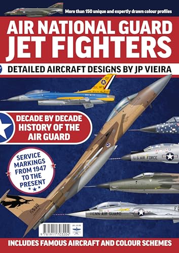 Cover of "Air National Guard Jet Fighters" magazine featuring multiple military aircraft.