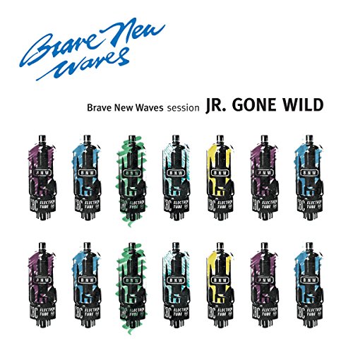 Album cover featuring the text Jr. Gone Wild and rows of colored vacuum tubes.