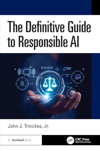Book cover: “The Definitive Guide to Responsible AI” with scales graphic.