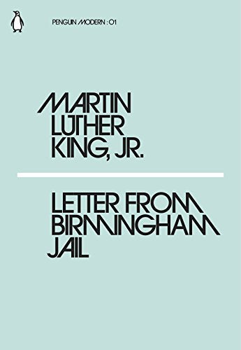 Pale blue Penguin Modern edition cover for Martin Luther King Jr.’s letter.