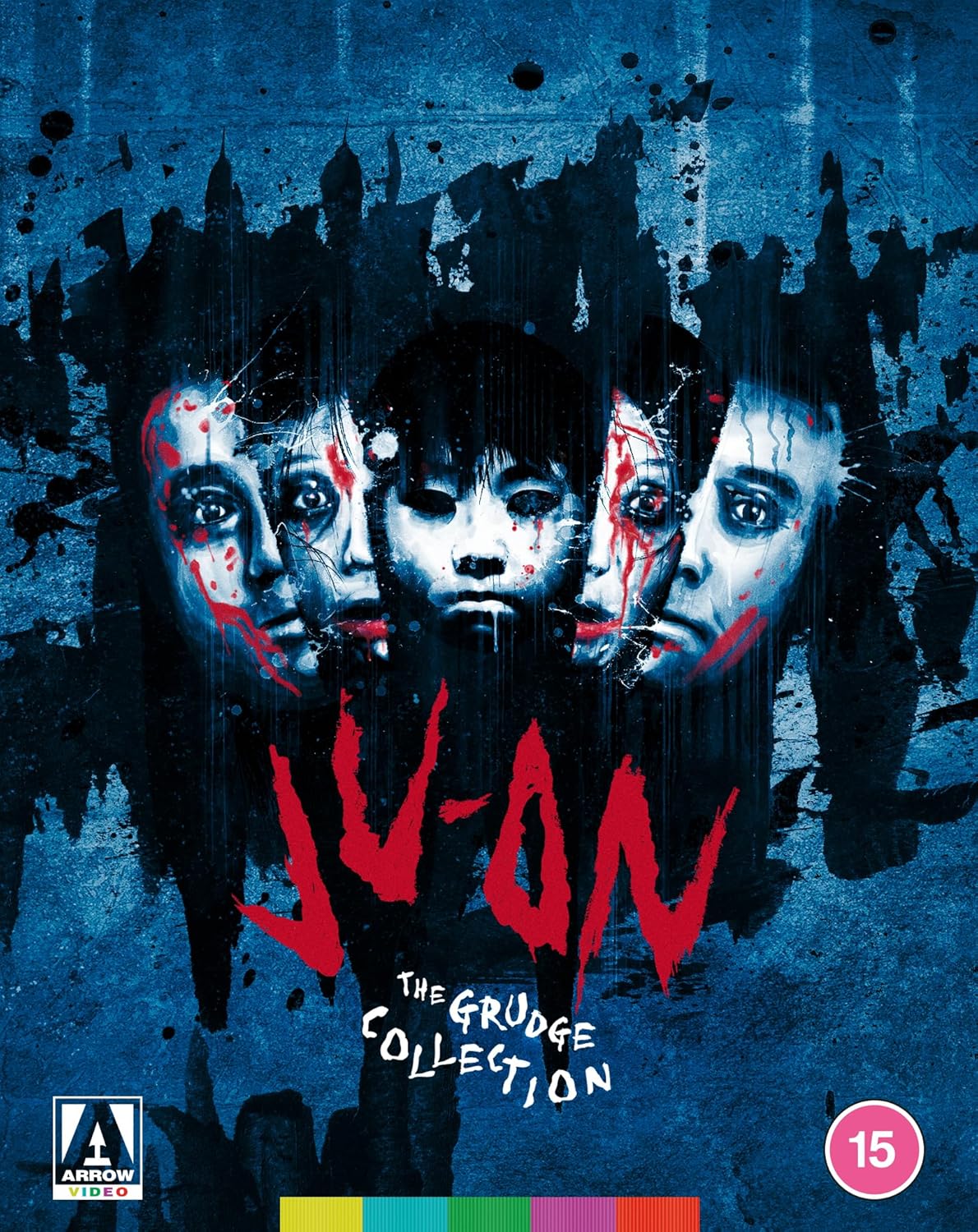 Blu-ray cover art featuring five pale, ghostly faces against a distressed blue background.