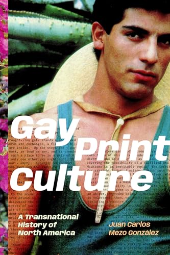 Book cover: “Gay Print Culture” with a portrait of a young man.