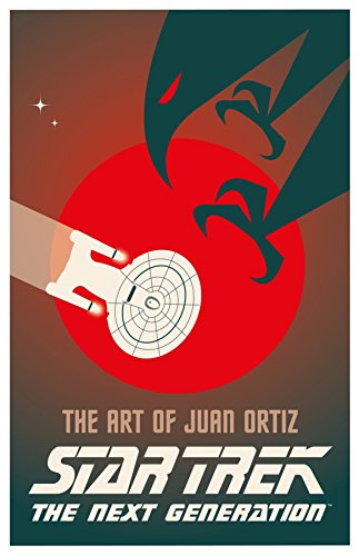 Star Trek book cover with stylized spaceship and portrait in red and brown.