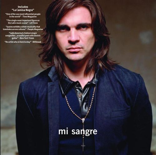 CD cover for Juanes’ “Mi Sangre” featuring a portrait of the artist.