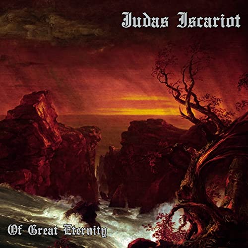 CD cover: dark, stormy landscape with rocky cliffs and bare tree.