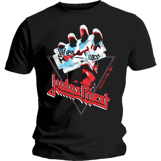 Black Judas Priest t-shirt with a graphic of a spiked collar.