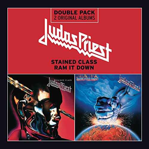Judas Priest double CD: "Stained Class" and "Ram It Down" album covers.