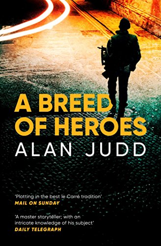 Book cover: silhouetted soldier, orange and blue abstract background, title "A Breed of Heroes".