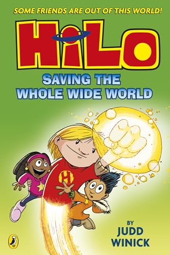 Book cover featuring three cartoon characters flying against a green background.