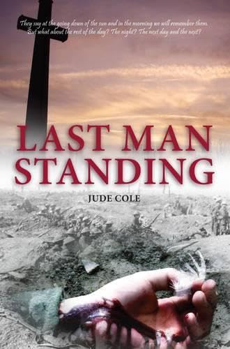Play cover: "Last Man Standing", featuring a sword, battlefield, and injured hand.