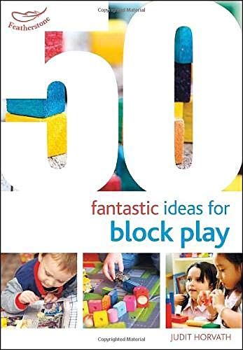 Book cover featuring colorful wooden blocks and children playing.