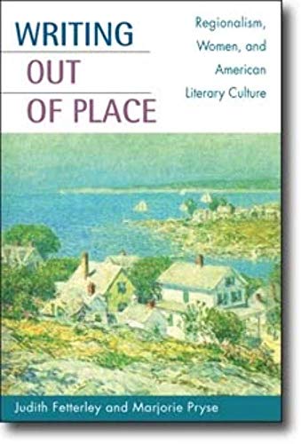 Book cover with coastal landscape painting and title “Writing Out of Place.”