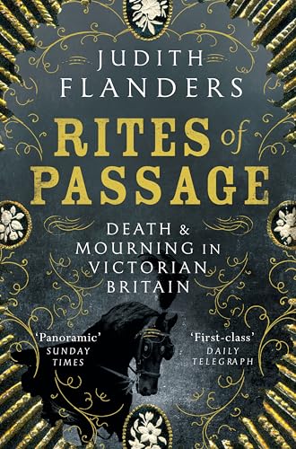 Book cover: “Rites of Passage” with a horse-drawn hearse illustration.