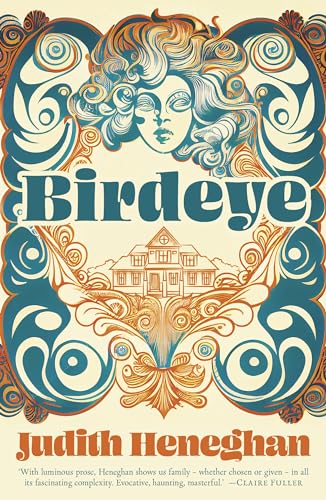Book cover for "Birdeye" featuring a woman’s face and a house illustration.