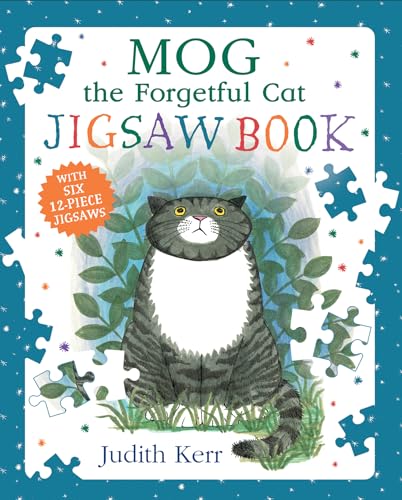 Cover of Mog the Forgetful Cat Jigsaw Book featuring an illustration of a cat.