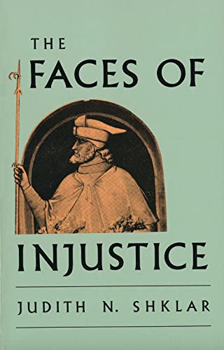 Book cover: "The Faces of Injustice" with a portrait of a man in robes.