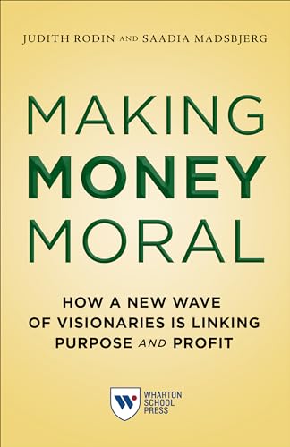Book cover: "Making Money Moral" with green text on a yellow background.