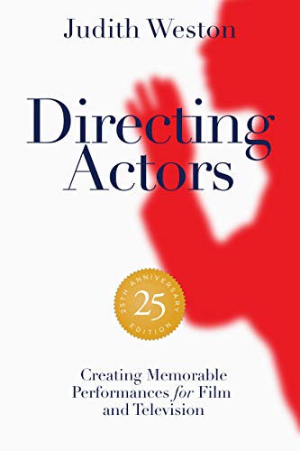 Book cover for Directing Actors by Judith Weston with a red silhouette on white.