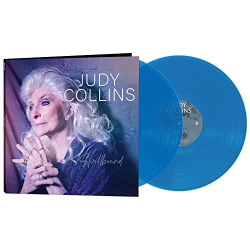 Judy Collins "Spellbound" vinyl record with album cover and blue discs.