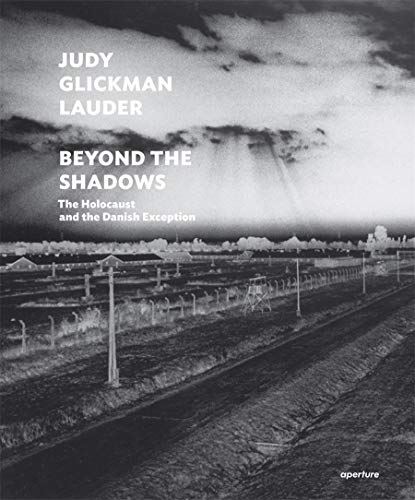 Book cover: dark landscape with barbed wire, title "Judy Glickman Lauder.