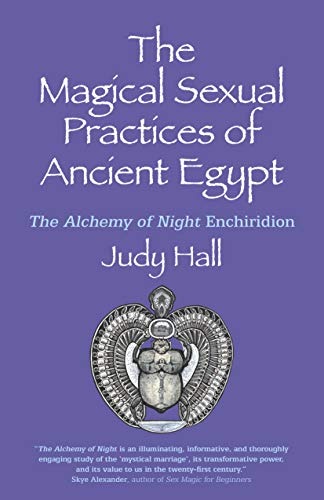 Book cover with purple background, white text, and a central illustration of a scarab.