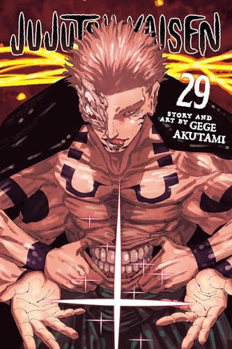 Manga cover of Jujutsu Kaisen volume 29 featuring a multi-armed character with a mouth stomach.