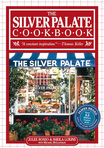 Cookbook cover featuring a storefront with food displays and red lettering.