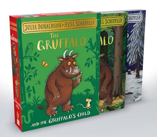 Two board books, “The Gruffalo” and “The Gruffalo’s Child”, in a red slipcase.