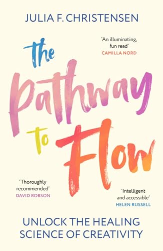 Book cover with colorful, handwritten-style title: "The Pathway to Flow".