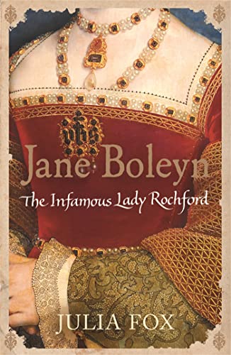 Book cover depicting a woman in Renaissance attire, titled "Jane Boleyn.