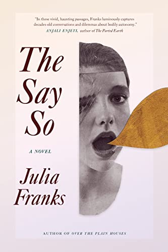 Book cover: "The Say So" by Julia Franks, featuring a fragmented portrait.