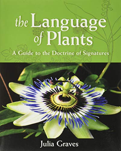 Book cover featuring a passionflower and text: “The Language of Plants.”