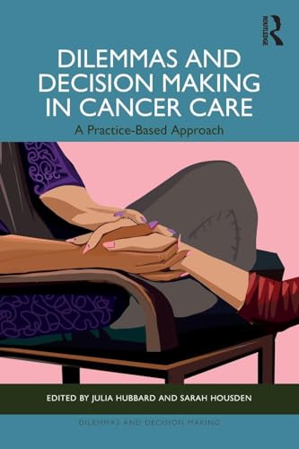 Book cover depicting hands clasped, relating to cancer care decisions.