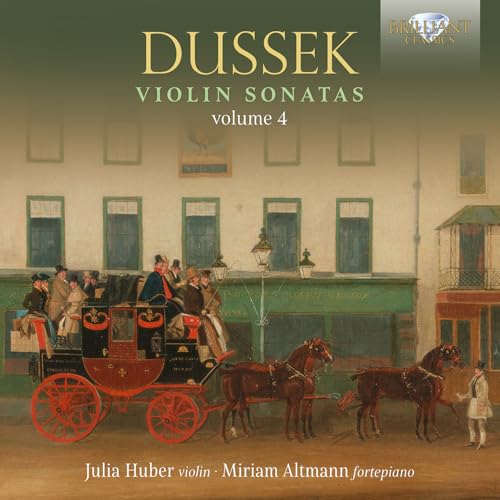 CD cover: "Dussek Violin Sonatas Volume 4" with a historical painting.