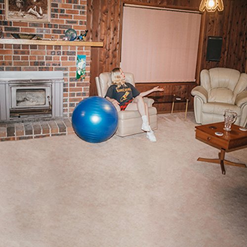 Album cover: woman sitting on chair with a blue exercise ball.