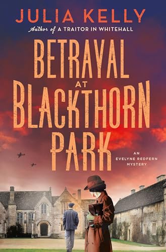 Book cover: woman in hat, manor house, planes in sky.