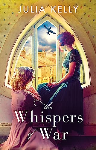 Book cover: two women looking out a window at a warplane.