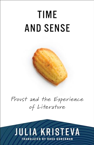 Book cover: "Time and Sense" with a madeleine image and author Julia Kristeva.