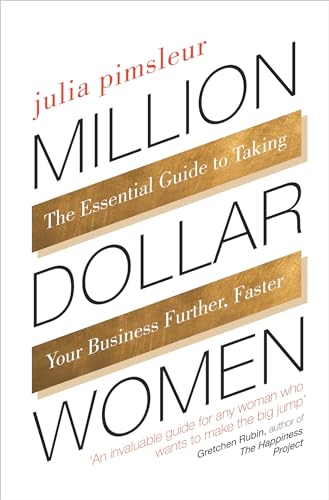 Book cover: "Million Dollar Women" by Julia Pimsleur, white text on gold bands.