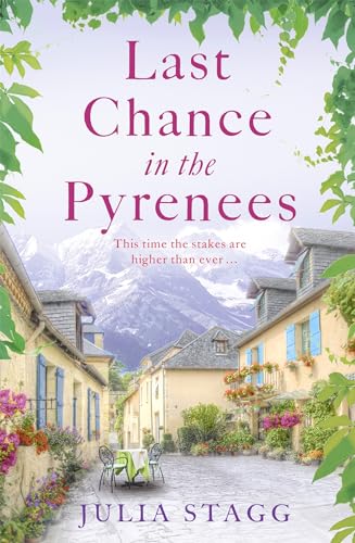 Book cover with a mountain village scene and purple title text.
