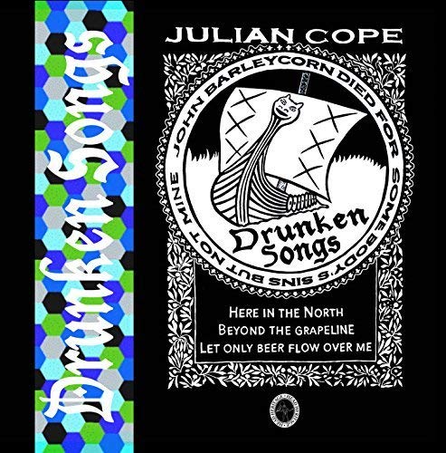 CD cover for Julian Cope’s “Drunken Songs” with ornate, circular design.