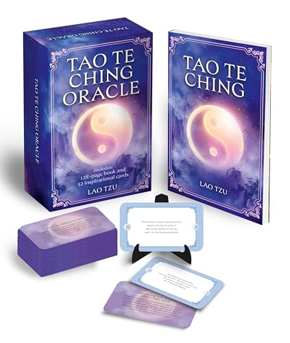 Tao Te Ching Oracle book and cards with yin-yang symbol.