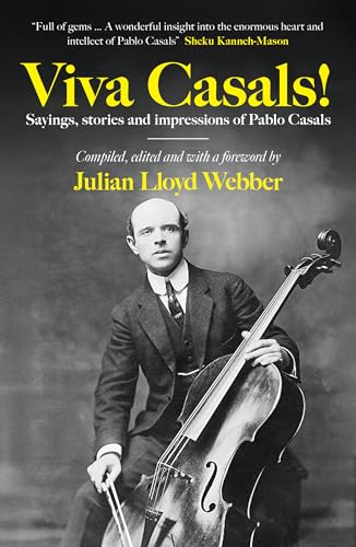 Book cover with Pablo Casals' portrait, likely with a simple elegant design and text overlay.