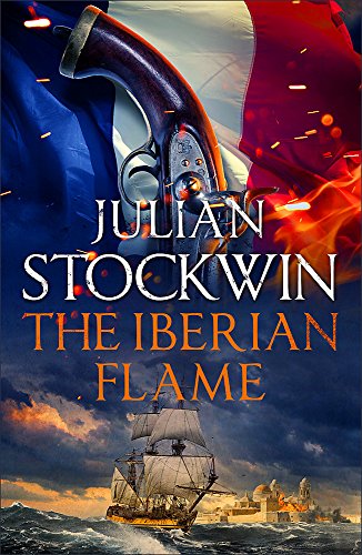 Book cover: flintlock pistol, billowing flags, sailing ship at sea.